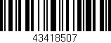 Código de barras (EAN, GTIN, SKU, ISBN): '43418507'