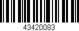 Código de barras (EAN, GTIN, SKU, ISBN): '43420083'