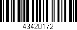 Código de barras (EAN, GTIN, SKU, ISBN): '43420172'