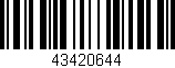 Código de barras (EAN, GTIN, SKU, ISBN): '43420644'