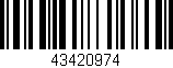 Código de barras (EAN, GTIN, SKU, ISBN): '43420974'
