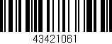 Código de barras (EAN, GTIN, SKU, ISBN): '43421061'