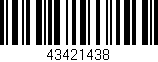 Código de barras (EAN, GTIN, SKU, ISBN): '43421438'