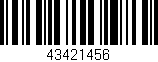 Código de barras (EAN, GTIN, SKU, ISBN): '43421456'