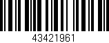 Código de barras (EAN, GTIN, SKU, ISBN): '43421961'