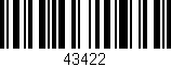 Código de barras (EAN, GTIN, SKU, ISBN): '43422'