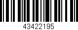 Código de barras (EAN, GTIN, SKU, ISBN): '43422195'
