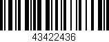 Código de barras (EAN, GTIN, SKU, ISBN): '43422436'