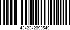 Código de barras (EAN, GTIN, SKU, ISBN): '4342342699549'