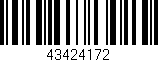 Código de barras (EAN, GTIN, SKU, ISBN): '43424172'