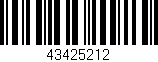 Código de barras (EAN, GTIN, SKU, ISBN): '43425212'