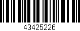 Código de barras (EAN, GTIN, SKU, ISBN): '43425226'