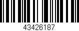 Código de barras (EAN, GTIN, SKU, ISBN): '43426187'