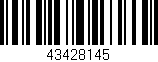 Código de barras (EAN, GTIN, SKU, ISBN): '43428145'