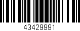 Código de barras (EAN, GTIN, SKU, ISBN): '43429991'