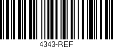 Código de barras (EAN, GTIN, SKU, ISBN): '4343-REF'