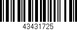 Código de barras (EAN, GTIN, SKU, ISBN): '43431725'