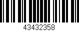 Código de barras (EAN, GTIN, SKU, ISBN): '43432358'