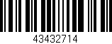 Código de barras (EAN, GTIN, SKU, ISBN): '43432714'