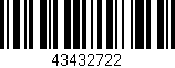 Código de barras (EAN, GTIN, SKU, ISBN): '43432722'