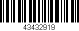 Código de barras (EAN, GTIN, SKU, ISBN): '43432919'