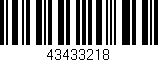 Código de barras (EAN, GTIN, SKU, ISBN): '43433218'