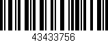 Código de barras (EAN, GTIN, SKU, ISBN): '43433756'