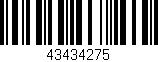Código de barras (EAN, GTIN, SKU, ISBN): '43434275'