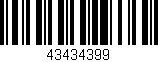 Código de barras (EAN, GTIN, SKU, ISBN): '43434399'