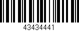 Código de barras (EAN, GTIN, SKU, ISBN): '43434441'