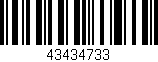 Código de barras (EAN, GTIN, SKU, ISBN): '43434733'