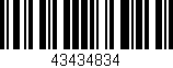 Código de barras (EAN, GTIN, SKU, ISBN): '43434834'