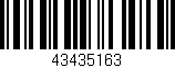 Código de barras (EAN, GTIN, SKU, ISBN): '43435163'