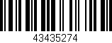Código de barras (EAN, GTIN, SKU, ISBN): '43435274'