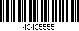 Código de barras (EAN, GTIN, SKU, ISBN): '43435555'