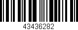 Código de barras (EAN, GTIN, SKU, ISBN): '43436282'