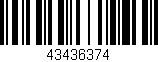 Código de barras (EAN, GTIN, SKU, ISBN): '43436374'