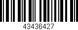 Código de barras (EAN, GTIN, SKU, ISBN): '43436427'
