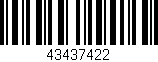 Código de barras (EAN, GTIN, SKU, ISBN): '43437422'
