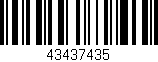 Código de barras (EAN, GTIN, SKU, ISBN): '43437435'