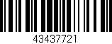 Código de barras (EAN, GTIN, SKU, ISBN): '43437721'