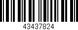 Código de barras (EAN, GTIN, SKU, ISBN): '43437824'