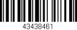 Código de barras (EAN, GTIN, SKU, ISBN): '43438461'