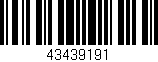 Código de barras (EAN, GTIN, SKU, ISBN): '43439191'