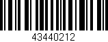 Código de barras (EAN, GTIN, SKU, ISBN): '43440212'