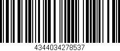 Código de barras (EAN, GTIN, SKU, ISBN): '4344034278537'