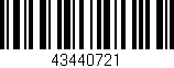 Código de barras (EAN, GTIN, SKU, ISBN): '43440721'