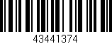 Código de barras (EAN, GTIN, SKU, ISBN): '43441374'