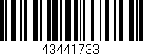 Código de barras (EAN, GTIN, SKU, ISBN): '43441733'