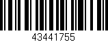 Código de barras (EAN, GTIN, SKU, ISBN): '43441755'